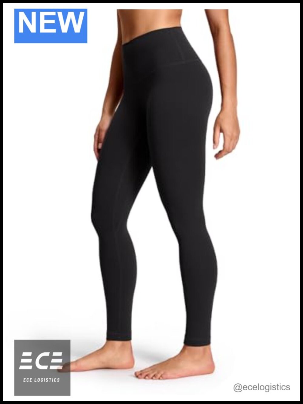 High Rise Yoga Pro Leggings 28" Ankle Length Pull On Gym Lounge Pants